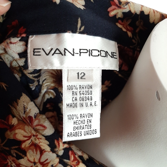 Evan Picone Vintage Floral Blouse - Picture 5 of 5